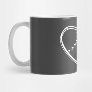 Baseball Heart Mug